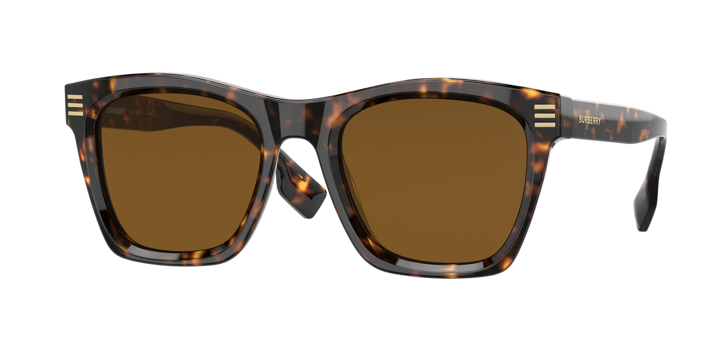 Burberry COOPER BE4348 Square Sunglasses 300283-Dark Havana 52-145-21 - Color Map Brown