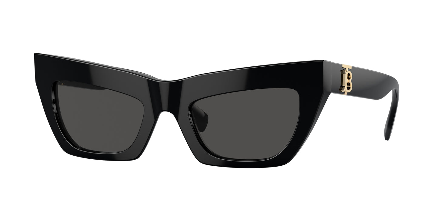 Burberry BE4405F Cat Eye Sunglasses 300187-Black 51-140-21 - Color Map Black
