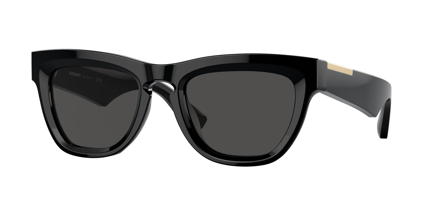 Burberry BE4415U Square Sunglasses 300187-Black 52-145-21 - Color Map Black