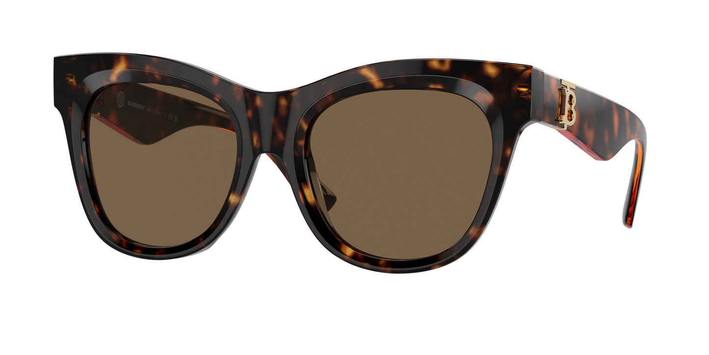 Burberry BE4418 Square Sunglasses 300273-Dark Havana 54-140-19 - Color Map Brown