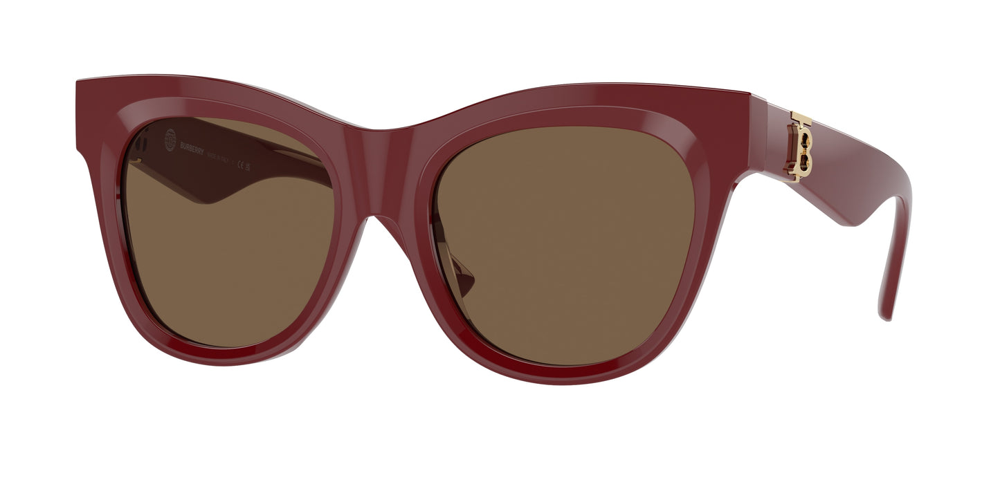 Burberry BE4418 Square Sunglasses 411973-Bordeaux 54-140-19 - Color Map Red