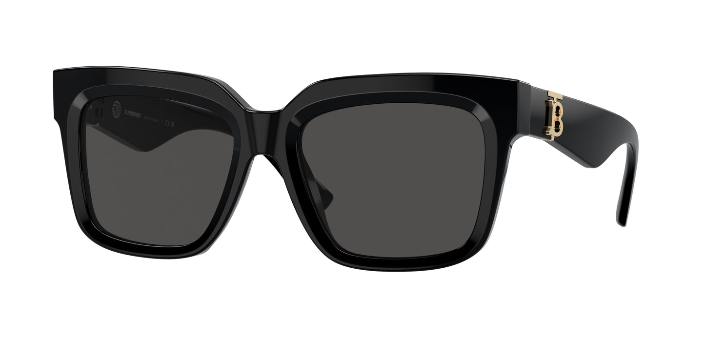 Burberry BE4419F Square Sunglasses 300187-Black 54-140-18 - Color Map Black