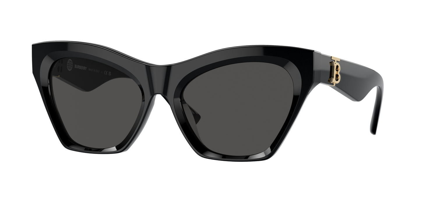 Burberry BE4420U Cat Eye Sunglasses 300187-Nero 55-140-18 - Color Map Black