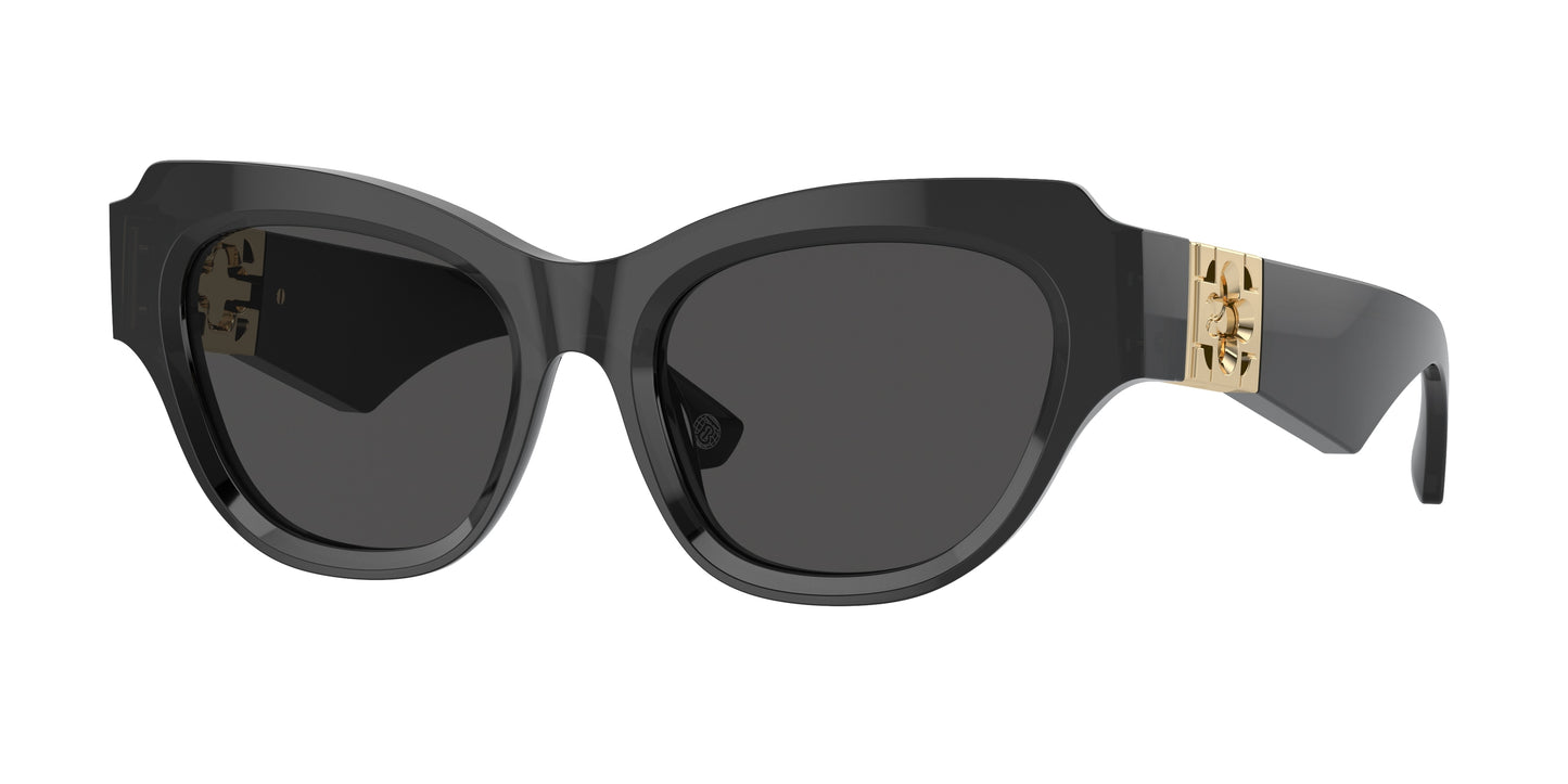 Burberry BE4423F Irregular Sunglasses 411287-Dark Grey 52-130-18 - Color Map Grey