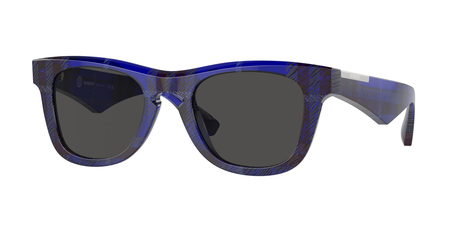 Burberry BE4426 Square Sunglasses 411487-Check Blue 50-145-21 - Color Map Blue