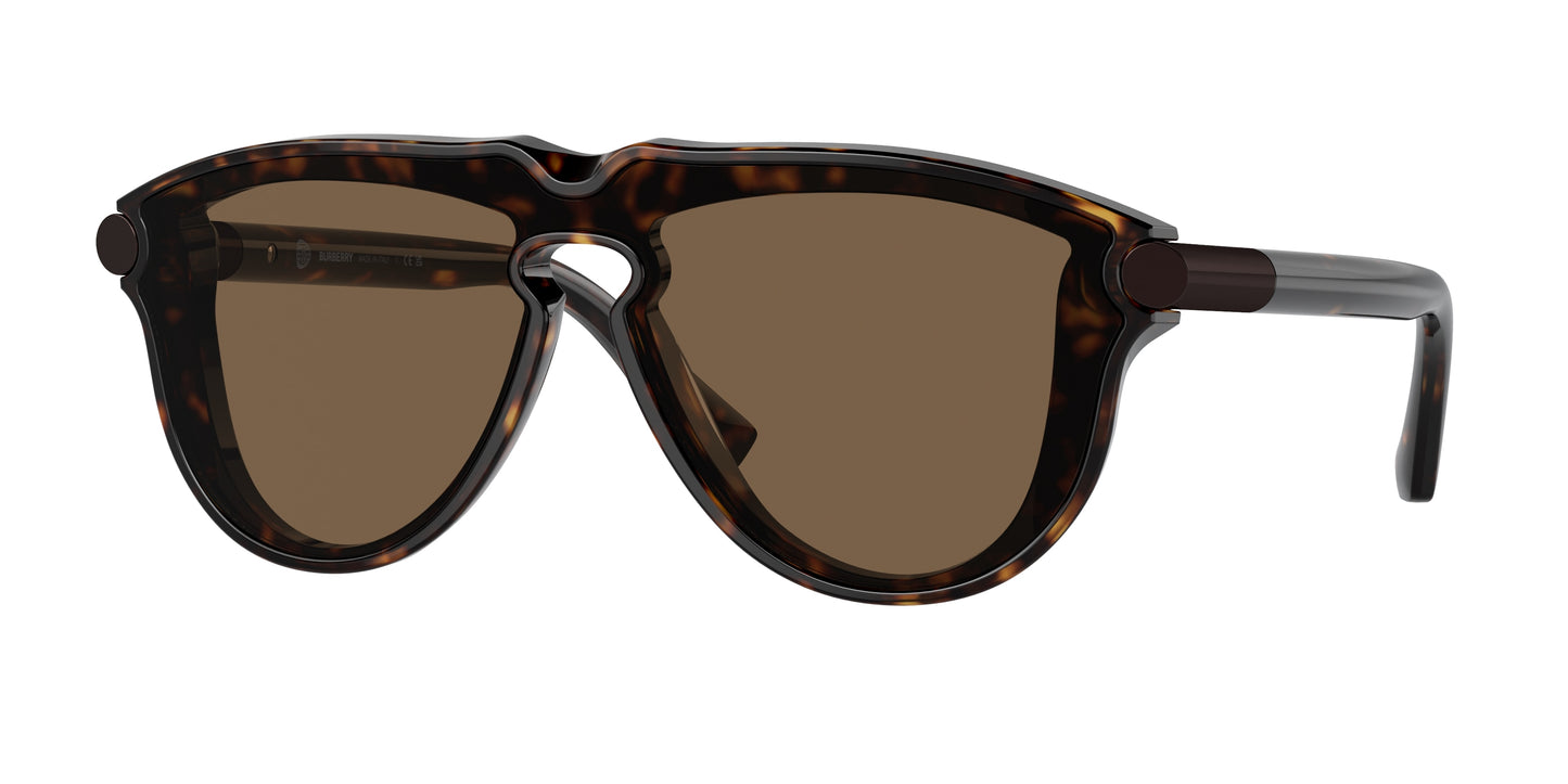 Burberry BE4427F Pilot Sunglasses 300273-Dark Havana 0-145-136 - Color Map Brown