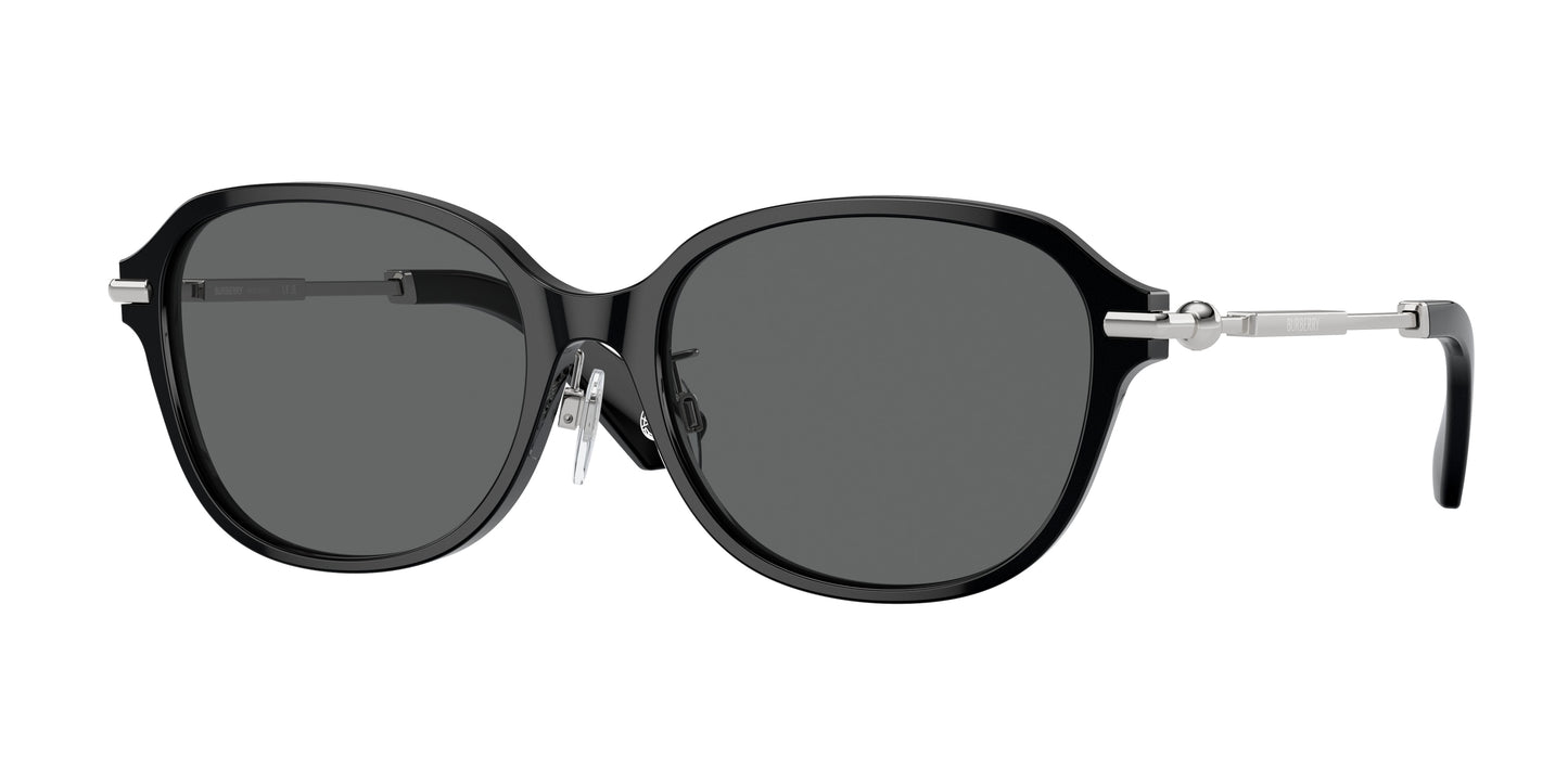 Burberry BE4429D Cat Eye Sunglasses 300187-Black 56-140-17 - Color Map Black