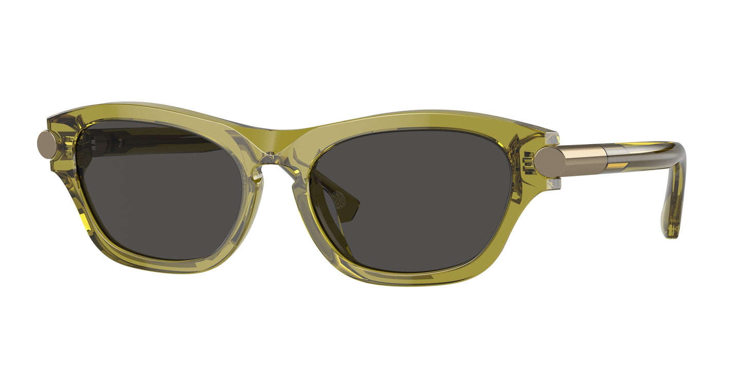 Burberry BE4430U Irregular Sunglasses 411887-Green 55-145-18 - Color Map Green