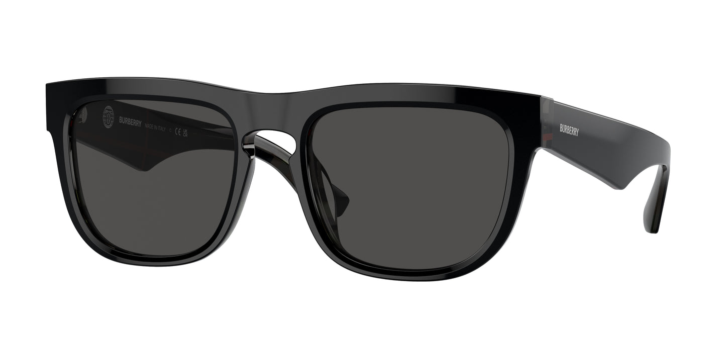 Burberry BE4431U Square Sunglasses 412187-Top Black On Vintage Check 56-145-20 - Color Map Black