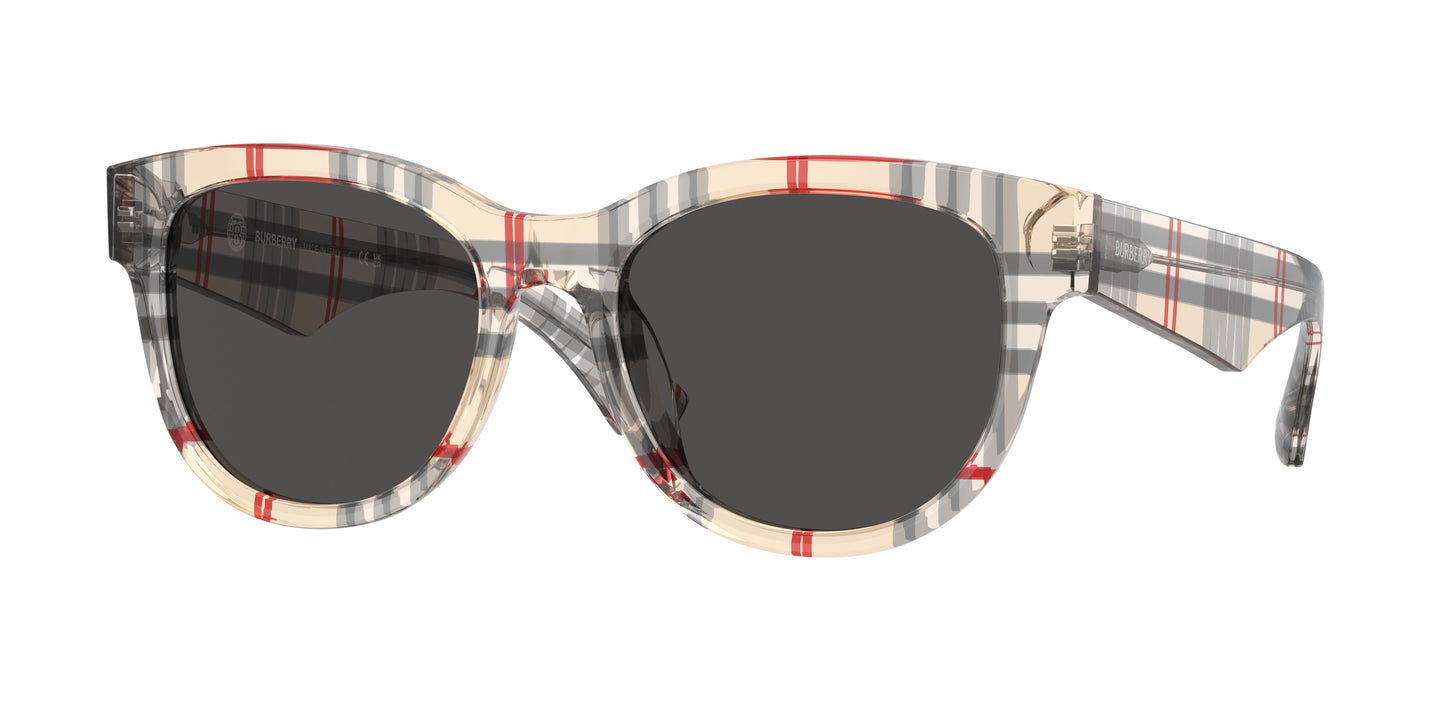 Burberry BE4432U Phantos Sunglasses 412287-Vintage Check 54-140-19 - Color Map Brown