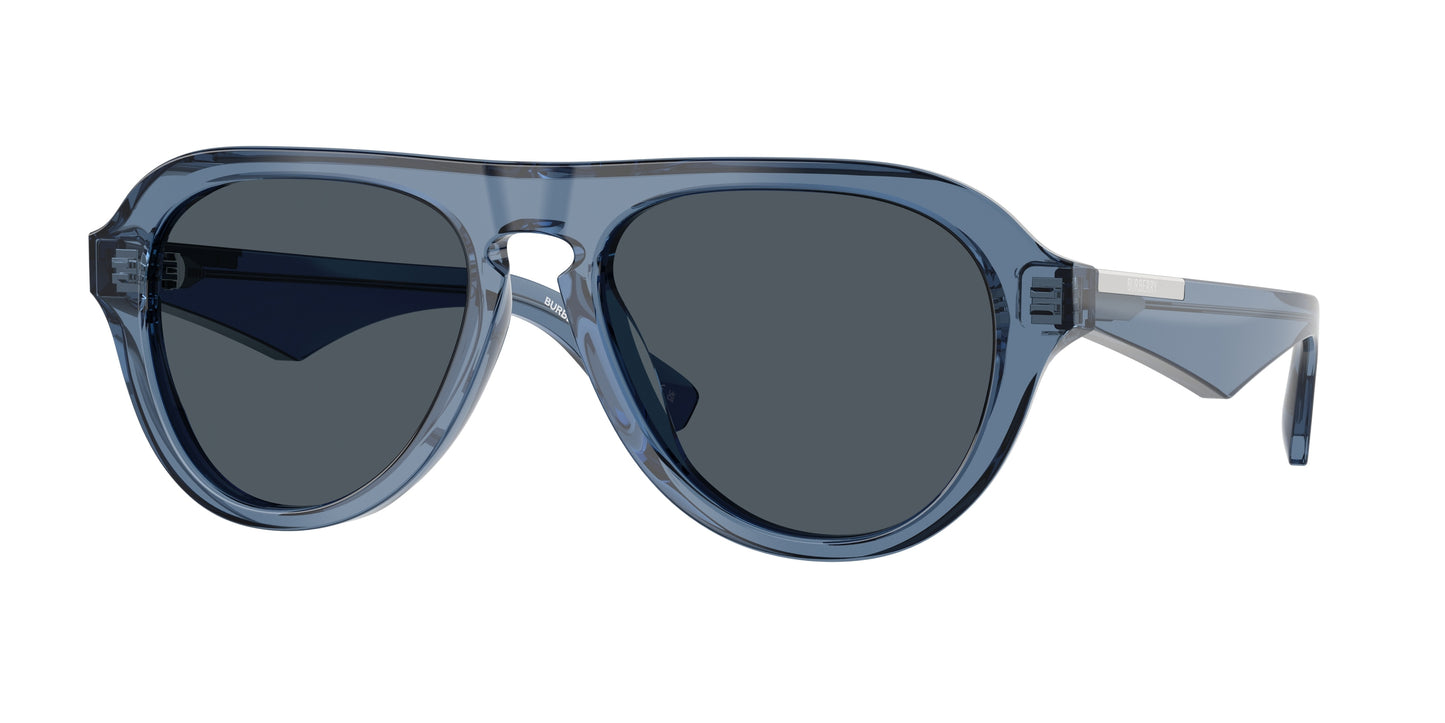 Burberry BE4437U Pilot Sunglasses 411787-Blue 55-145-18 - Color Map Blue