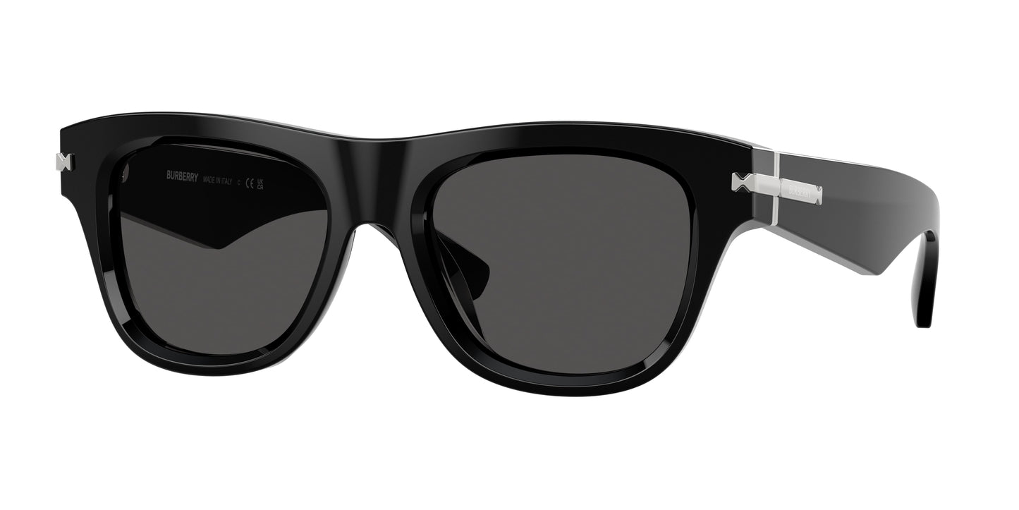 Burberry BE4438U Square Sunglasses 300187-Black 53-145-19 - Color Map Black