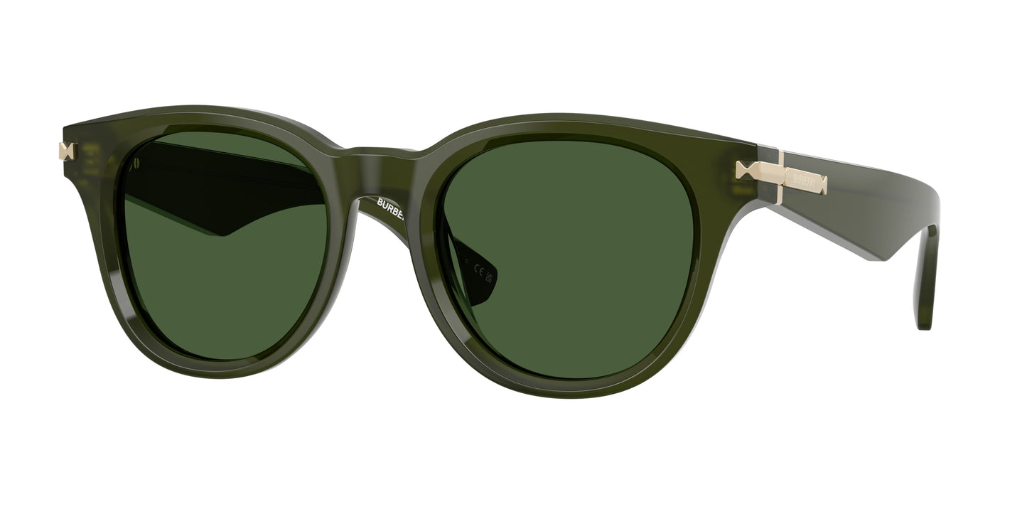 Burberry BE4439 Round Sunglasses 414871-Green 51-145-21 - Color Map Green