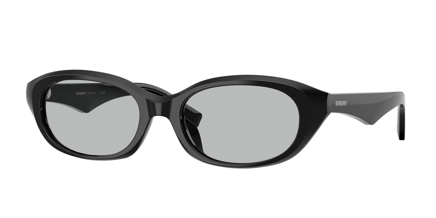 Burberry BE4447D Oval Sunglasses 300187-Black 55-145-19 - Color Map Black