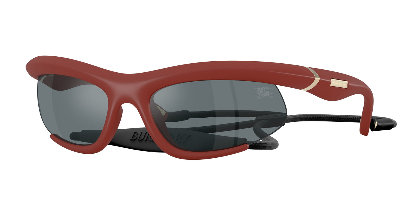 Burberry BE4462 Irregular Sunglasses 41566G-Rubber Bordeaux 64-125-20 - Color Map Red