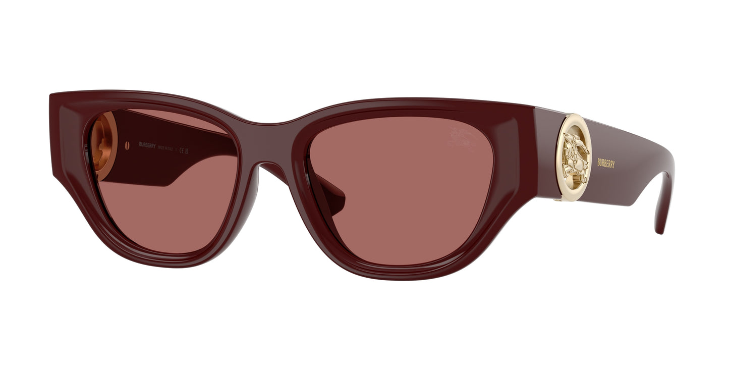Burberry BE4467U Cat Eye Sunglasses 411969-Bordeaux 52-135-18 - Color Map Red