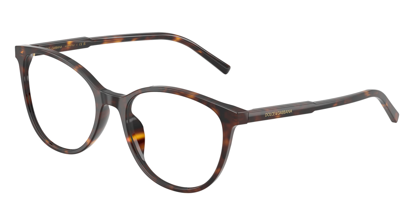 DOLCE & GABBANA DG3425 Butterfly Eyeglasses 502-Havana 54-145-18 - Color Map Tortoise