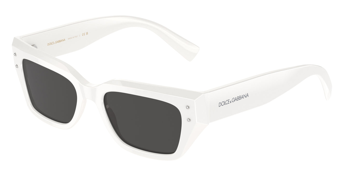 DOLCE & GABBANA DG4462 Cat Eye Sunglasses 331287-White 52-145-18 - Color Map White