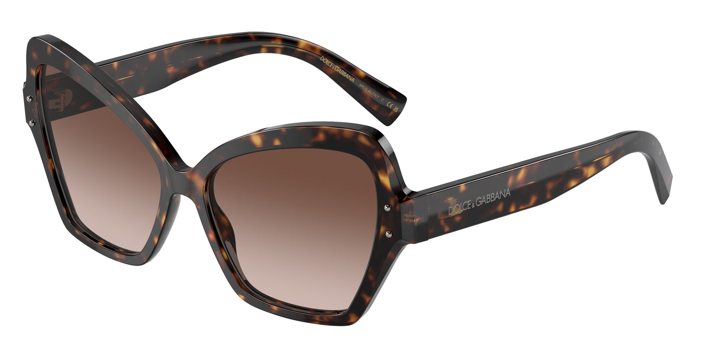 DOLCE & GABBANA DG4463F Butterfly Sunglasses 502/13-Havana 56-145-15 - Color Map Tortoise