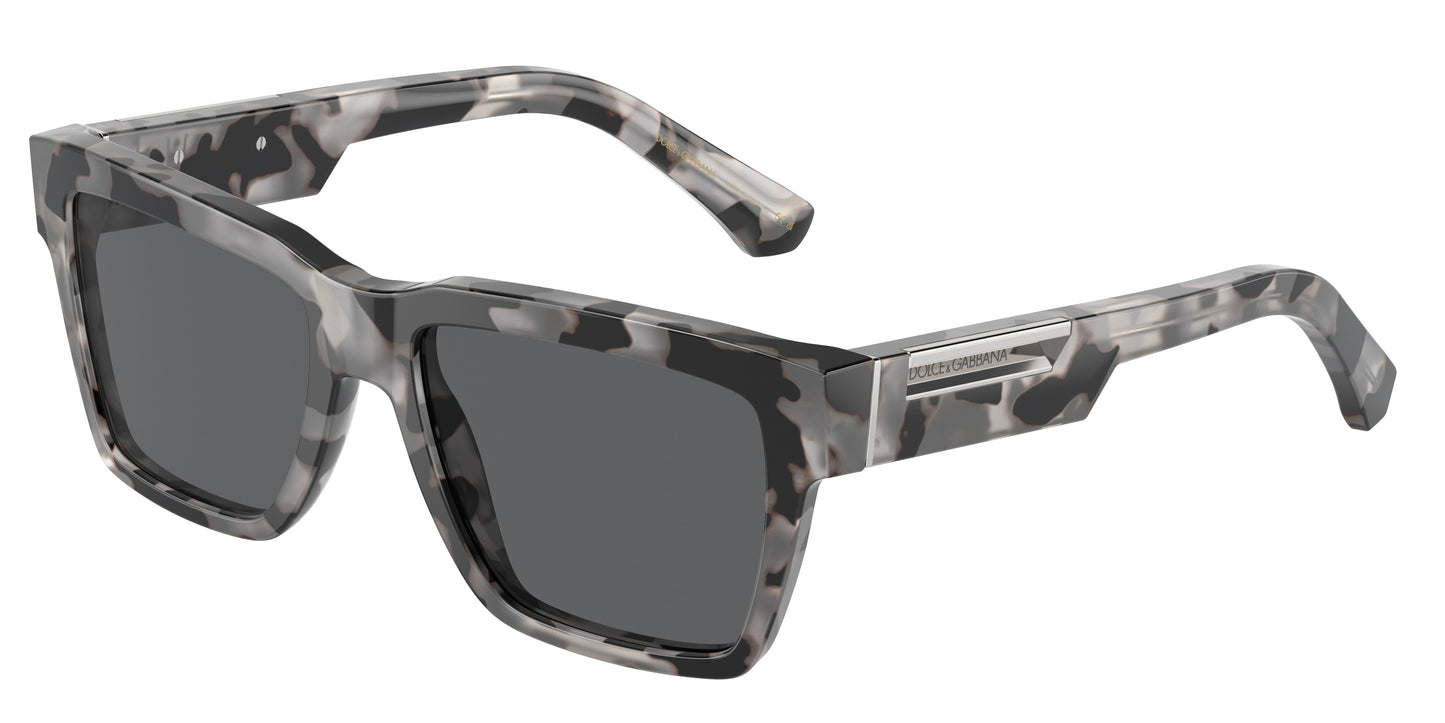 DOLCE & GABBANA DG4465F Pilot Sunglasses 343587-Havana Grey 55-145-18 - Color Map Tortoise