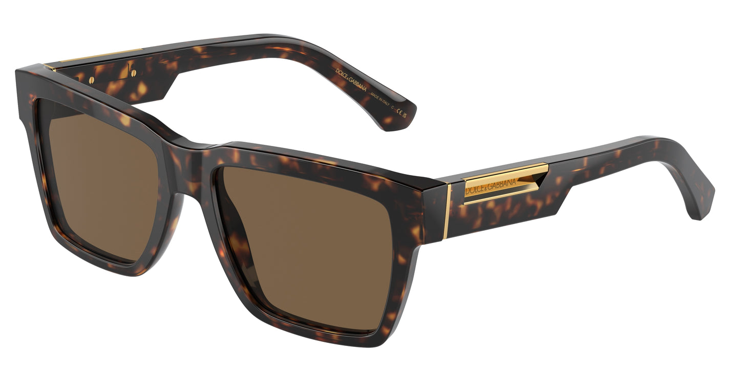 DOLCE & GABBANA DG4465 Pilot Sunglasses 502/73-Havana 55-145-18 - Color Map Tortoise