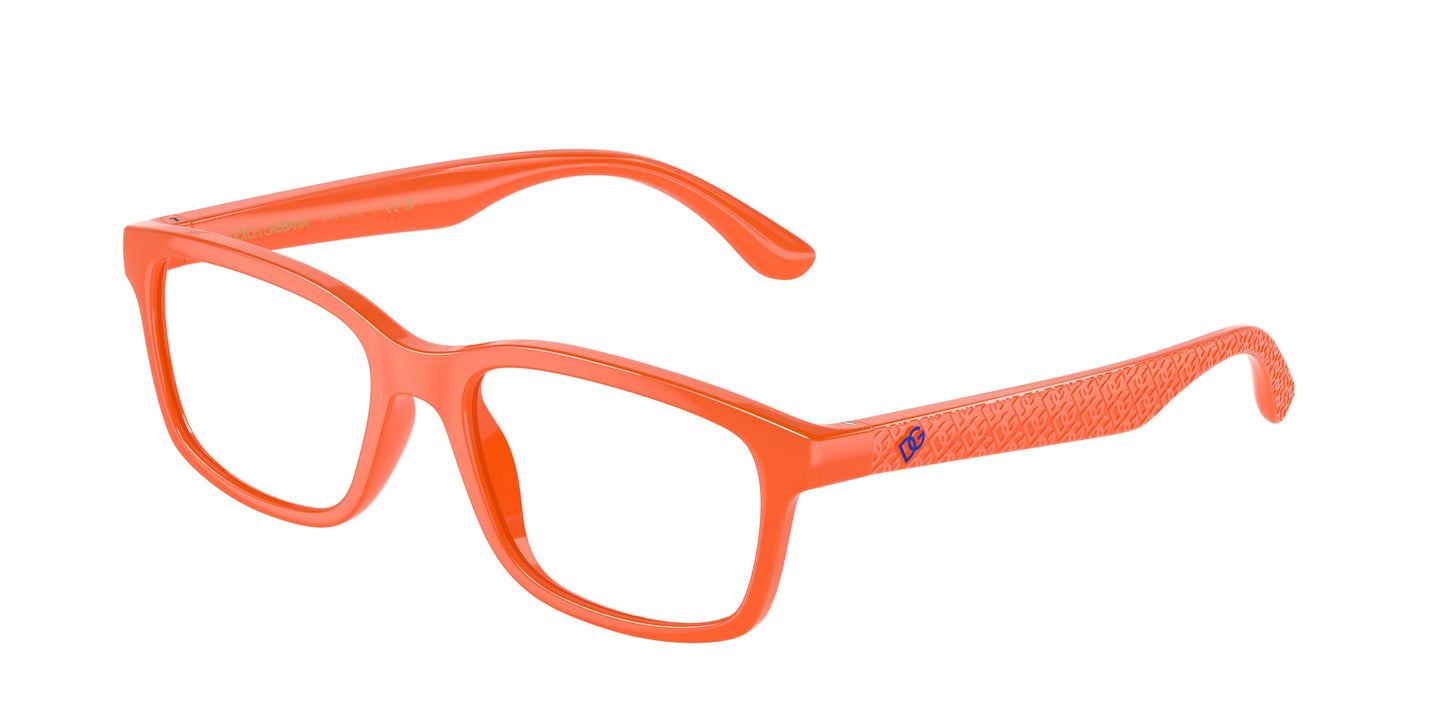 Dolce & Gabbana Kids DX5097 Rectangle Eyeglasses 3338-Orange 46-130-16 - Color Map Orange