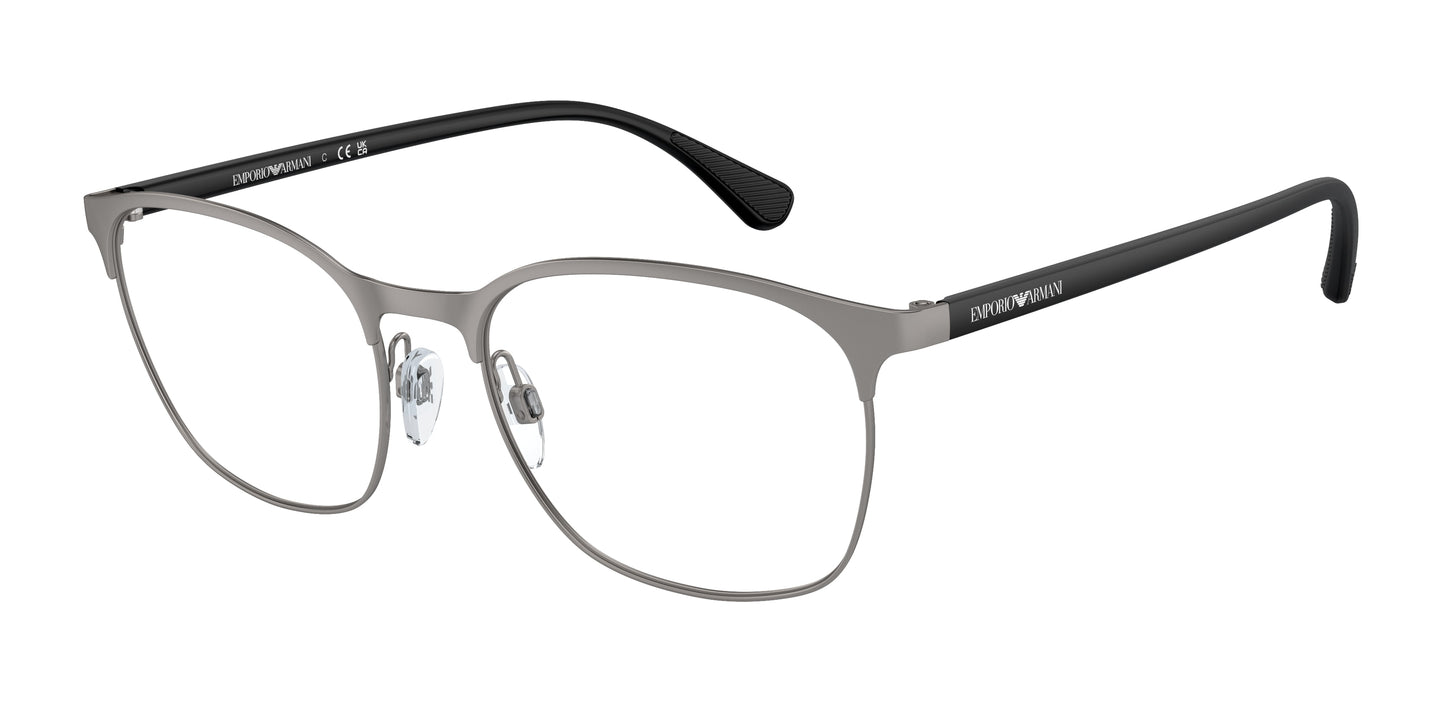 Emporio Armani EA1114 Oval Eyeglasses 3032-Matte Gunmetal 54-145-19 - Color Map Grey