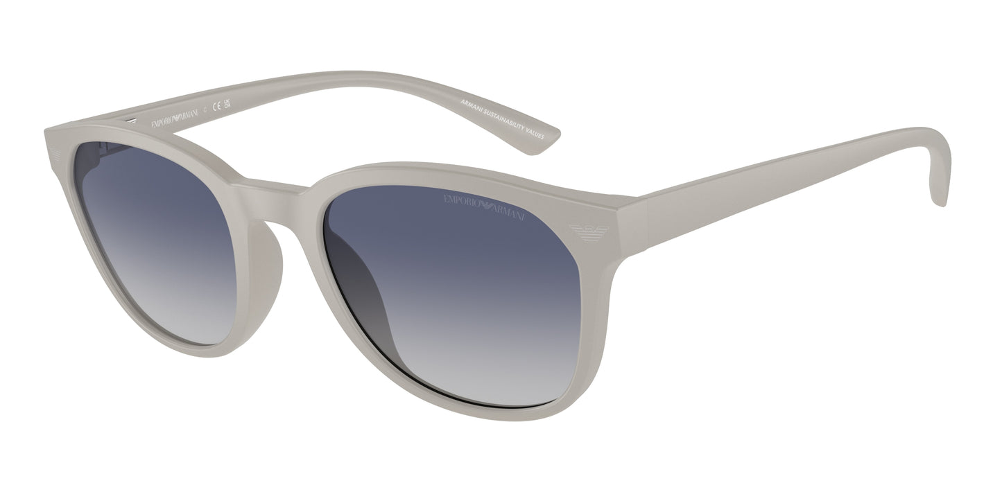 Emporio Armani EA4225U Phantos Sunglasses 610087-Matte Light Grey 53-145-20 - Color Map Grey