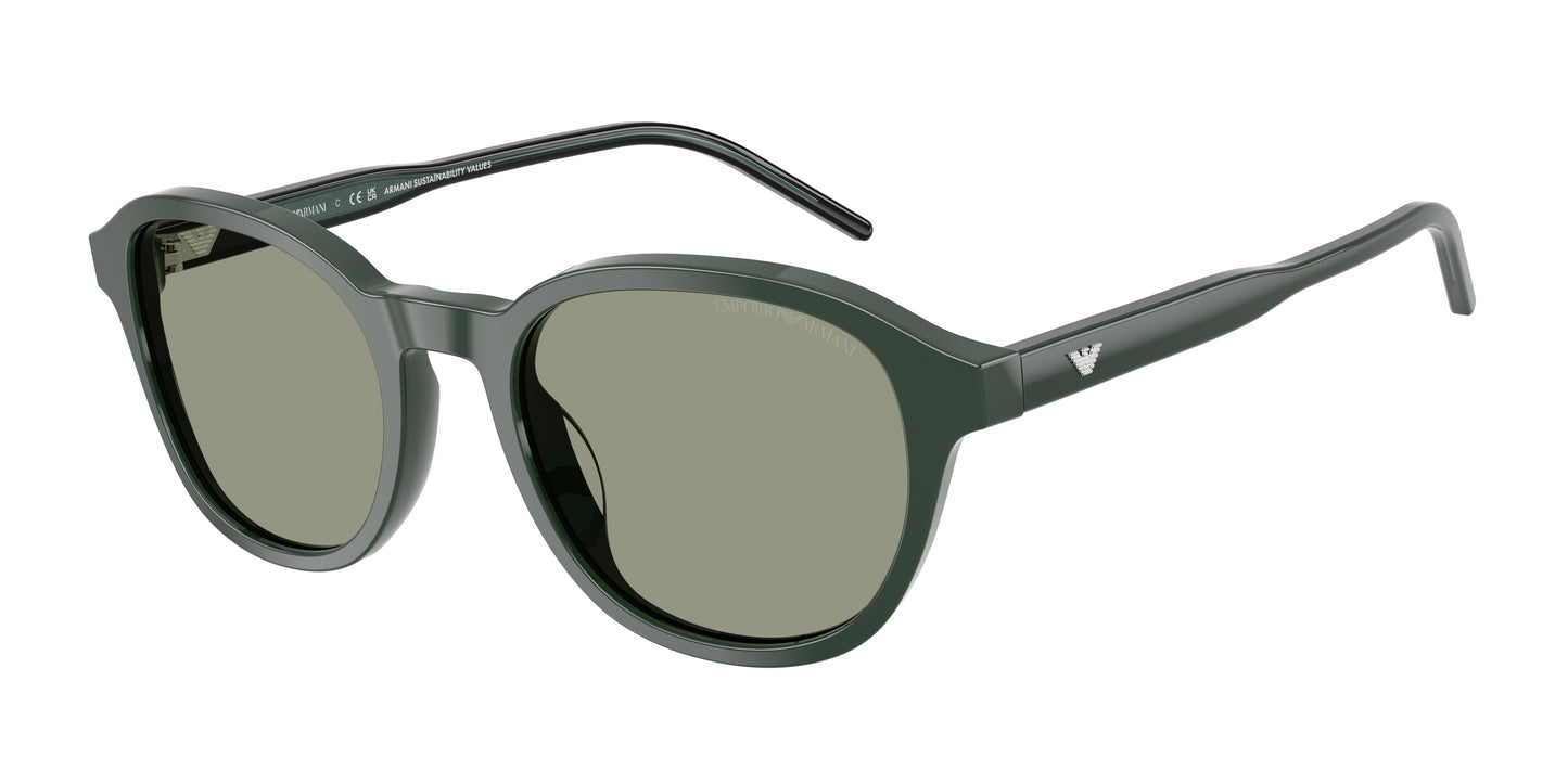 Emporio Armani EA4247U Phantos Sunglasses 6257/2-Shiny Green 51-145-20 - Color Map Green