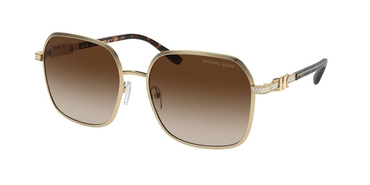 Michael Kors CADIZ MK1145B Square Sunglasses  101413-Shiny Light Gold 58-145-17 - Color Map Gold