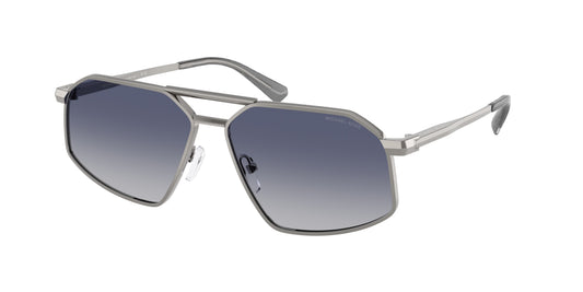 Michael Kors MAR VISTA MK1167 Irregular Sunglasses  10024L-Shiny Gunmetal 60-145-13 - Color Map Grey