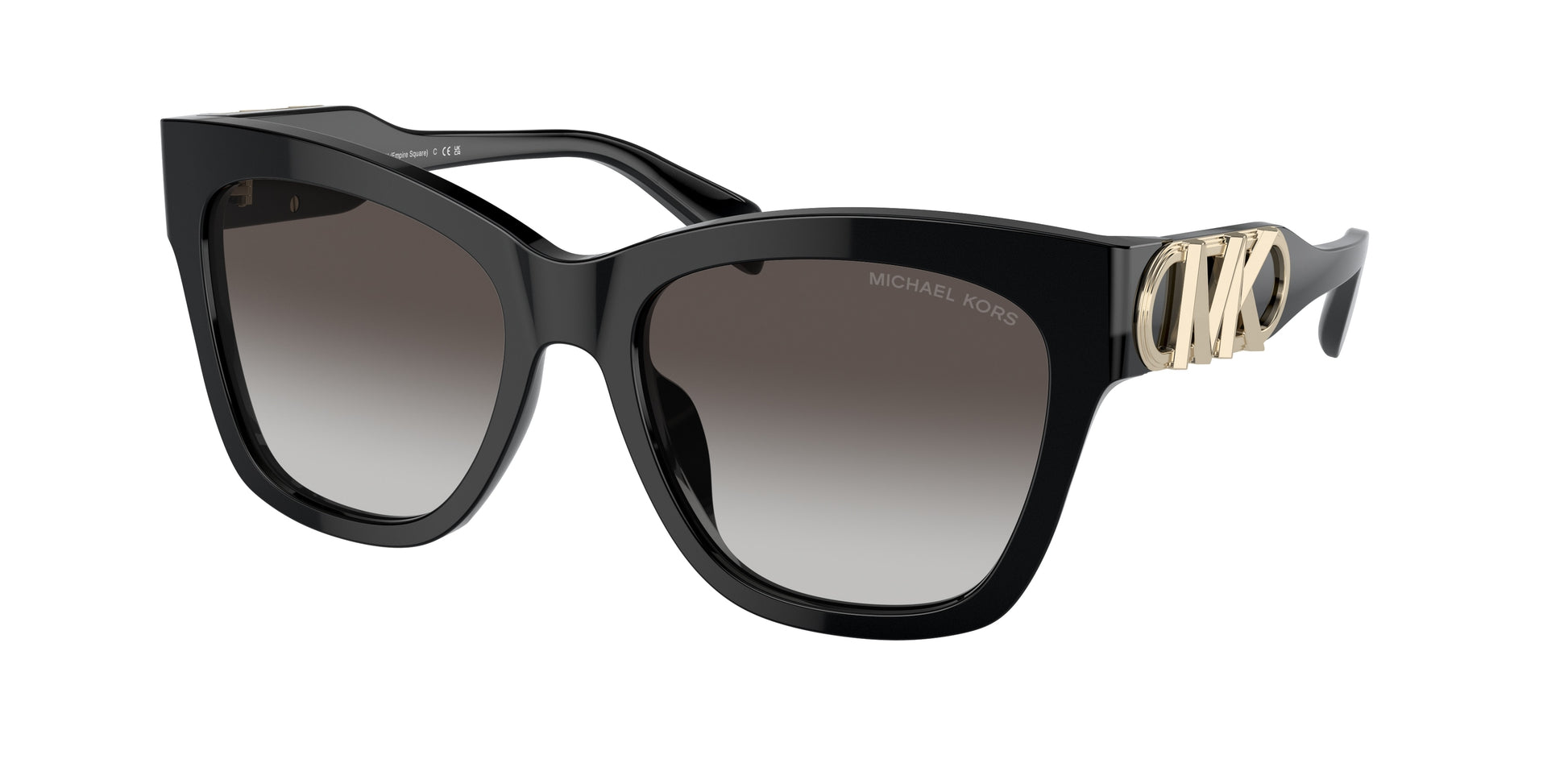 Michael Kors EMPIRE SQUARE MK2182U Butterfly Sunglasses  30058G-Black 55-140-18 - Color Map Black