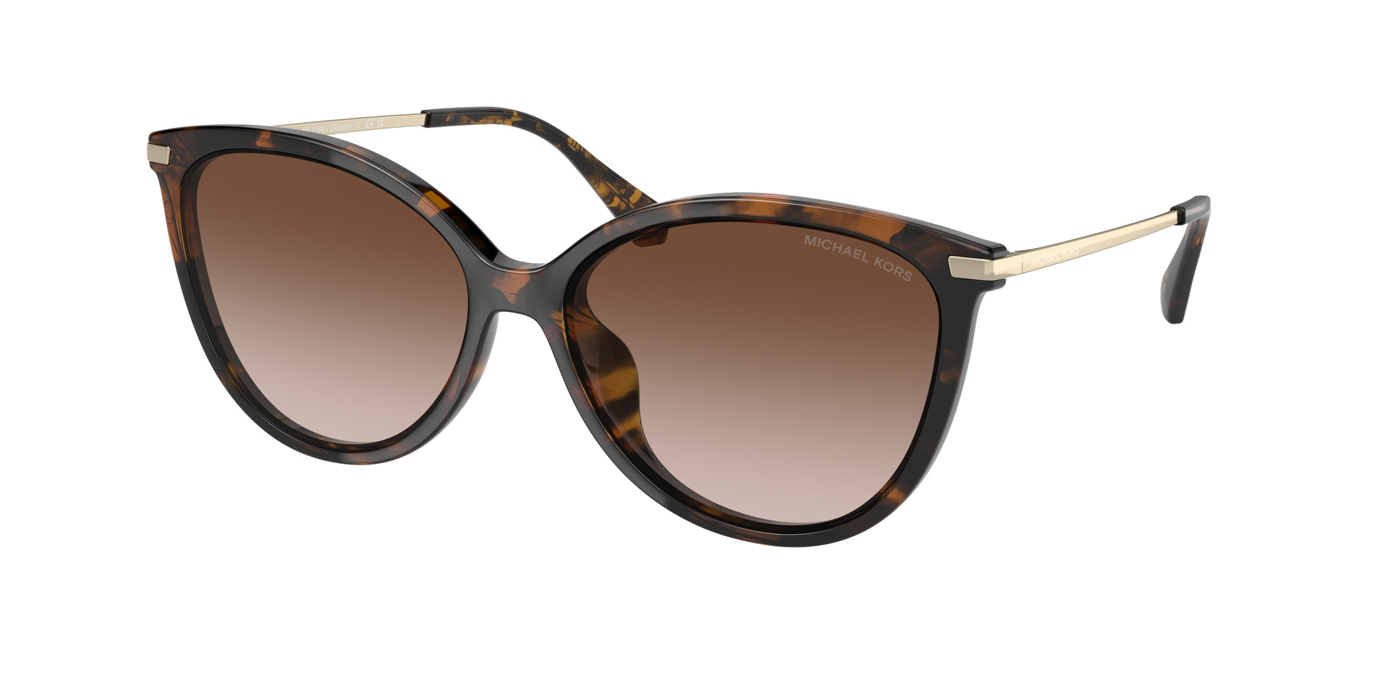 Michael Kors DUPONT MK2184U Cat Eye Sunglasses  300613-Dark Tortoise 58-140-15 - Color Map Tortoise