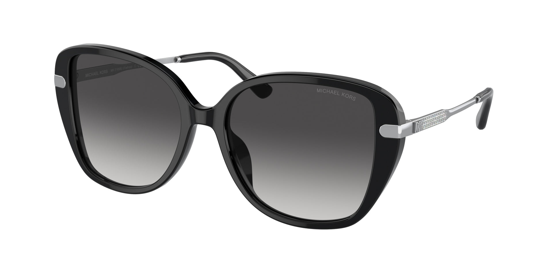 Michael Kors FLATIRON MK2185BU Square Sunglasses  30058G-Black 54-140-17 - Color Map Black