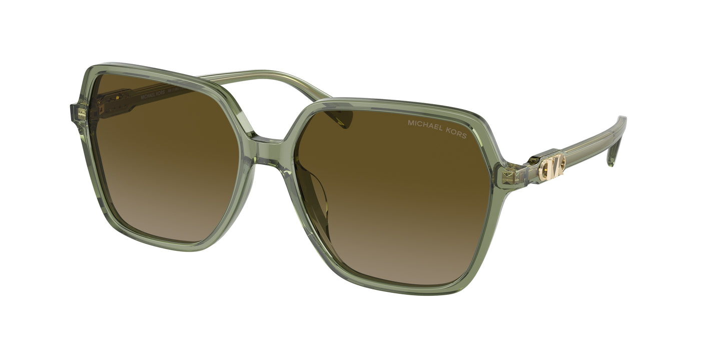 Michael Kors JASPER MK2196U Square Sunglasses  394413-Green Transparent 58-140-16 - Color Map Green