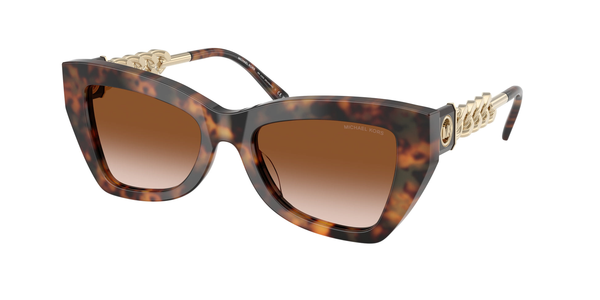 Michael Kors MONTECITO MK2205 Cat Eye Sunglasses  39043B-Jet Set Tortoise 52-140-19 - Color Map Tortoise