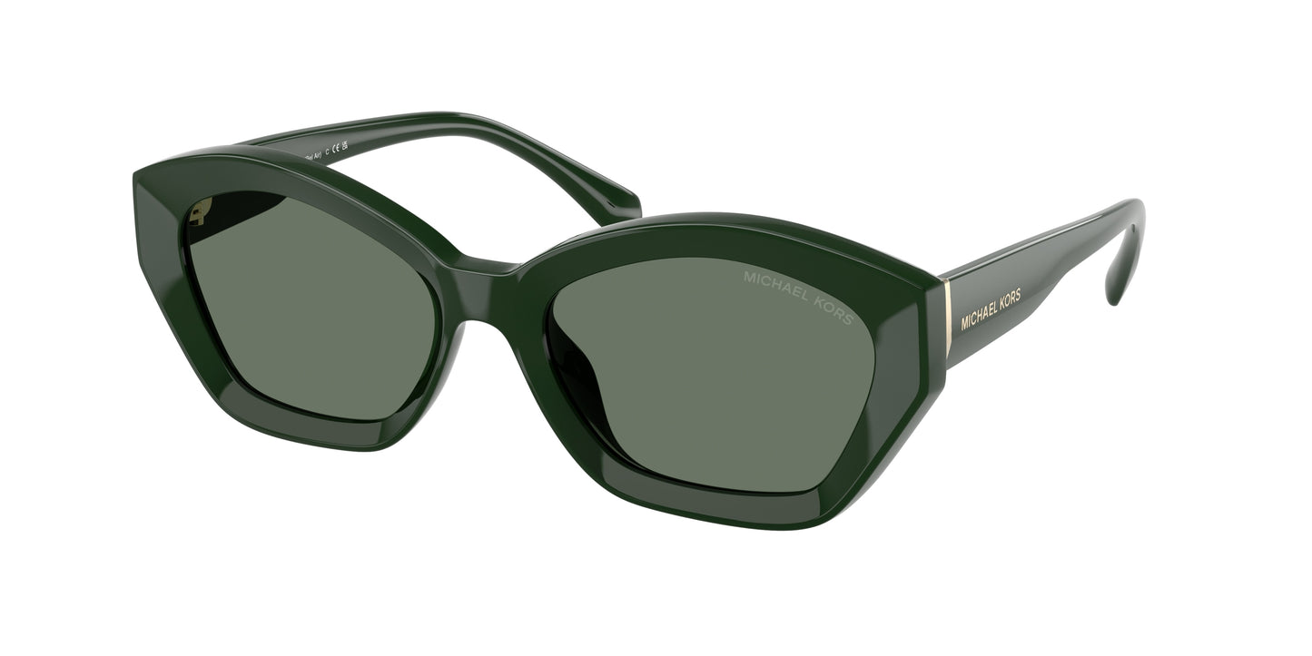 Michael Kors BEL AIR MK2209U Irregular Sunglasses  40063H-Bosco 54-140-18 - Color Map Green