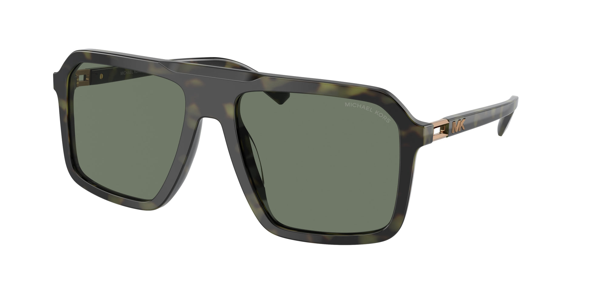 Michael Kors MURREN MK2218U Square Sunglasses  39433H-Olive Tortoise 58-145-18 - Color Map Green