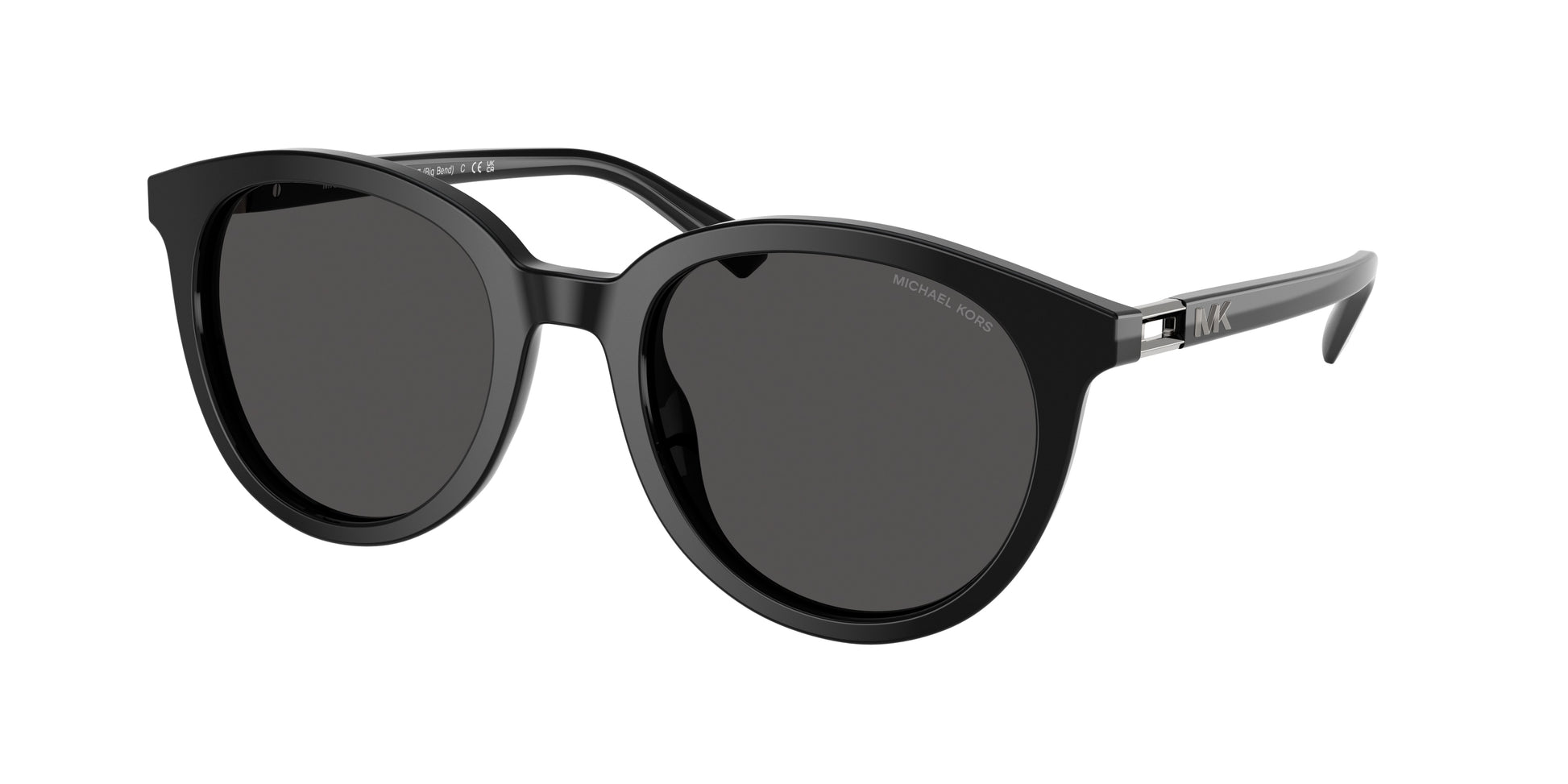 Michael Kors BIG BEND MK2227 Round Sunglasses  300587-Black 53-145-21 - Color Map Black