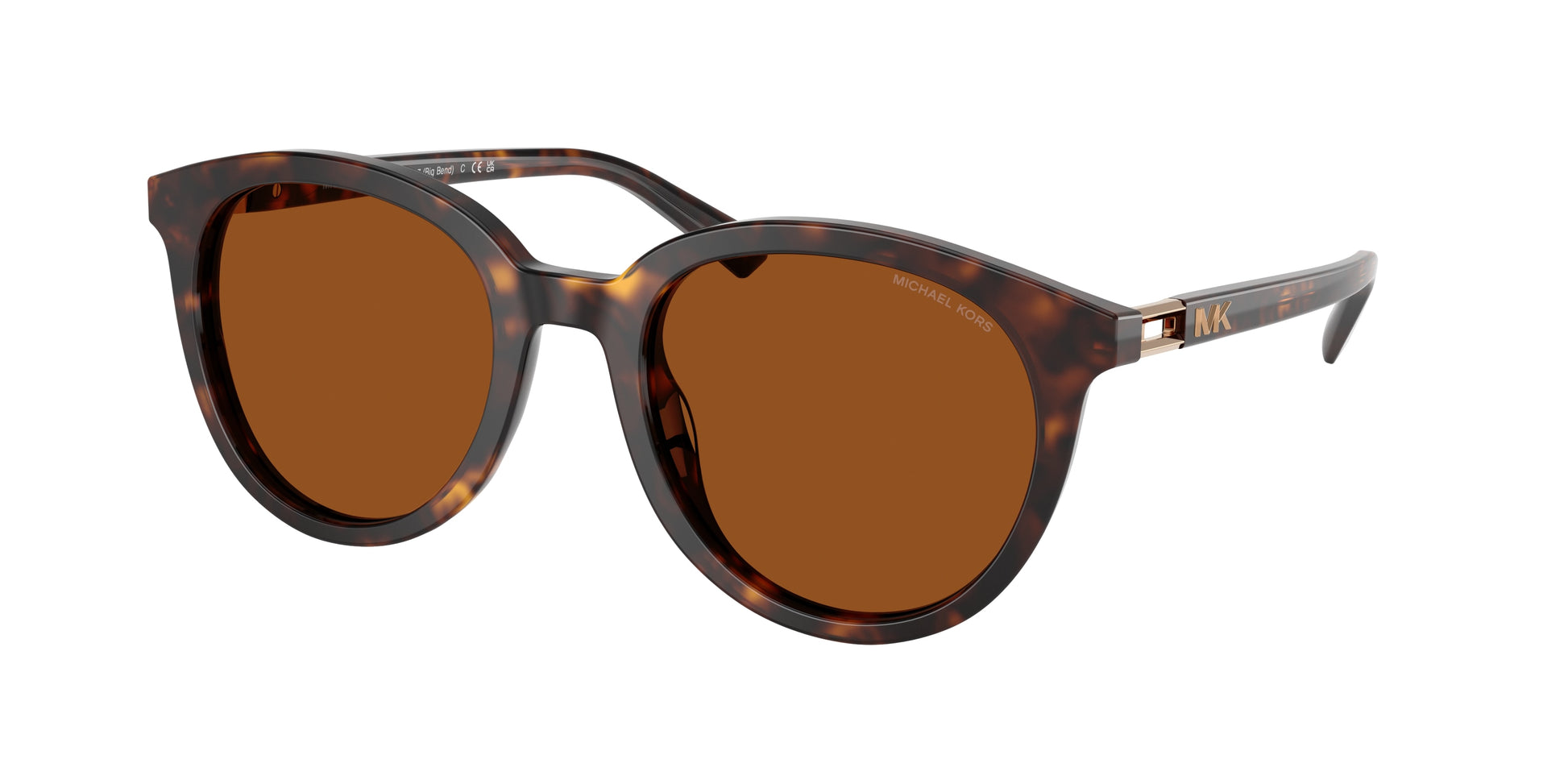 Michael Kors BIG BEND MK2227 Round Sunglasses  300673-Dark Tortoise 53-145-21 - Color Map Tortoise