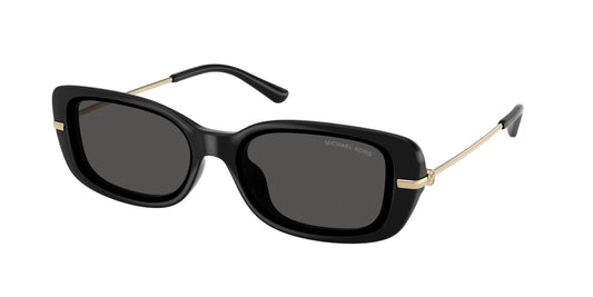 Michael Kors CAPELLA MK2228D Rectangle Sunglasses  300587-Black 57-145-16 - Color Map Black