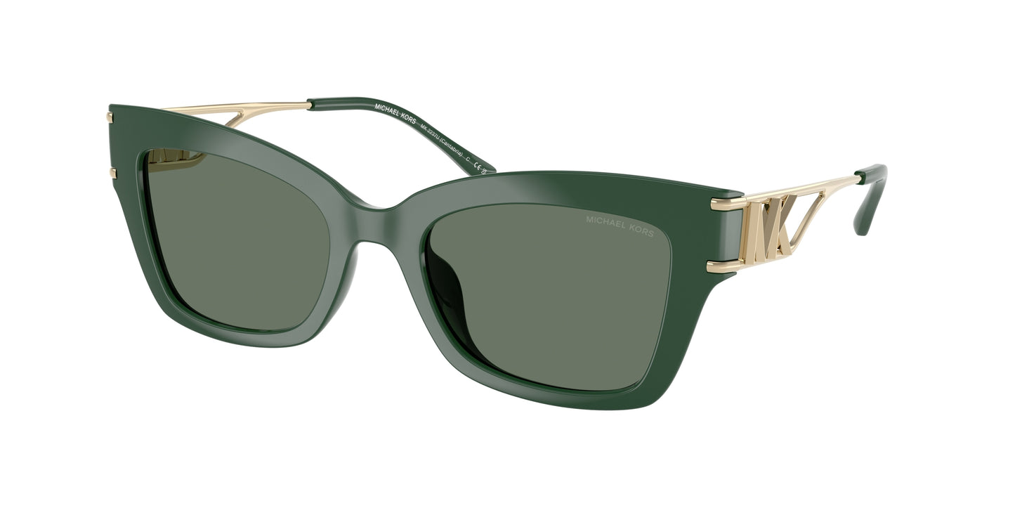 Michael Kors CANTABRIA MK2237U Butterfly Sunglasses 40063H-Bosco 52-140-20 - Color Map Green