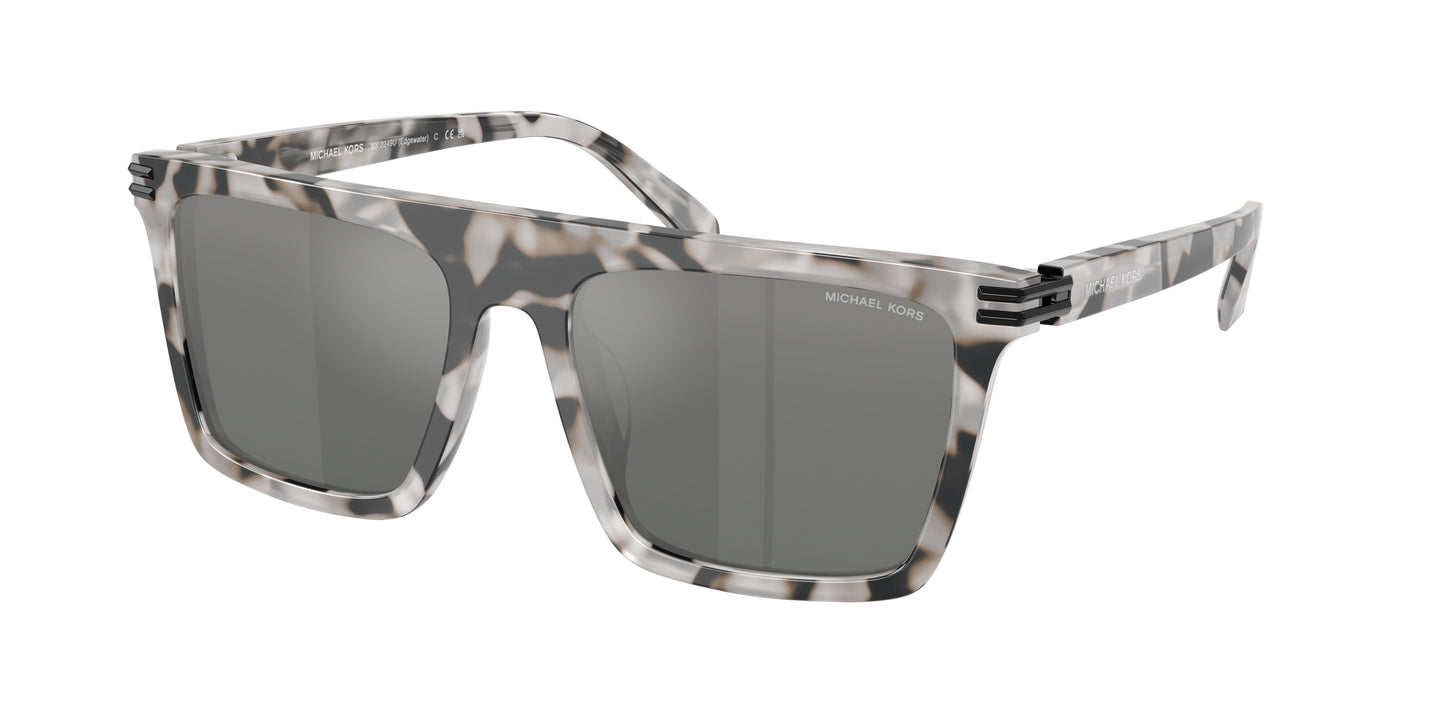 Michael Kors EDGEWATER MK2249U Square Sunglasses 402488-Grey Tortoise 55-145-18 - Color Map Grey