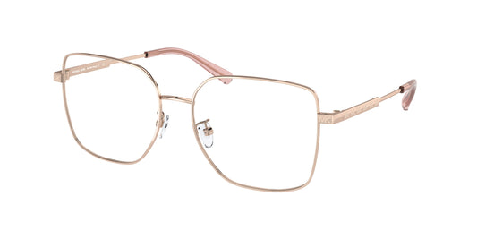 Michael Kors NAXOS MK3056 Square Eyeglasses  1108-Rose Gold 55-140-16 - Color Map Gold