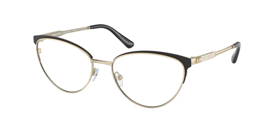 Michael Kors MARSAILLE MK3064B Cat Eye Eyeglasses  1014-Light Gold/Matte Black 55-140-17 - Color Map Gold