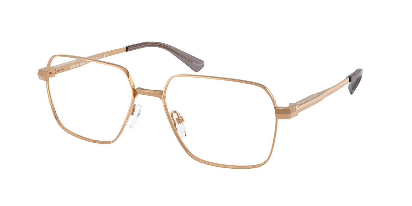 Michael Kors ENCINO MK3093 Square Eyeglasses 1899-Beige Gold 57-145-17 - Color Map Bronze