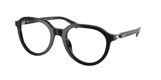 Michael Kors REDWOOD MK4129 Round Eyeglasses  3005-Black 53-145-21 - Color Map Black