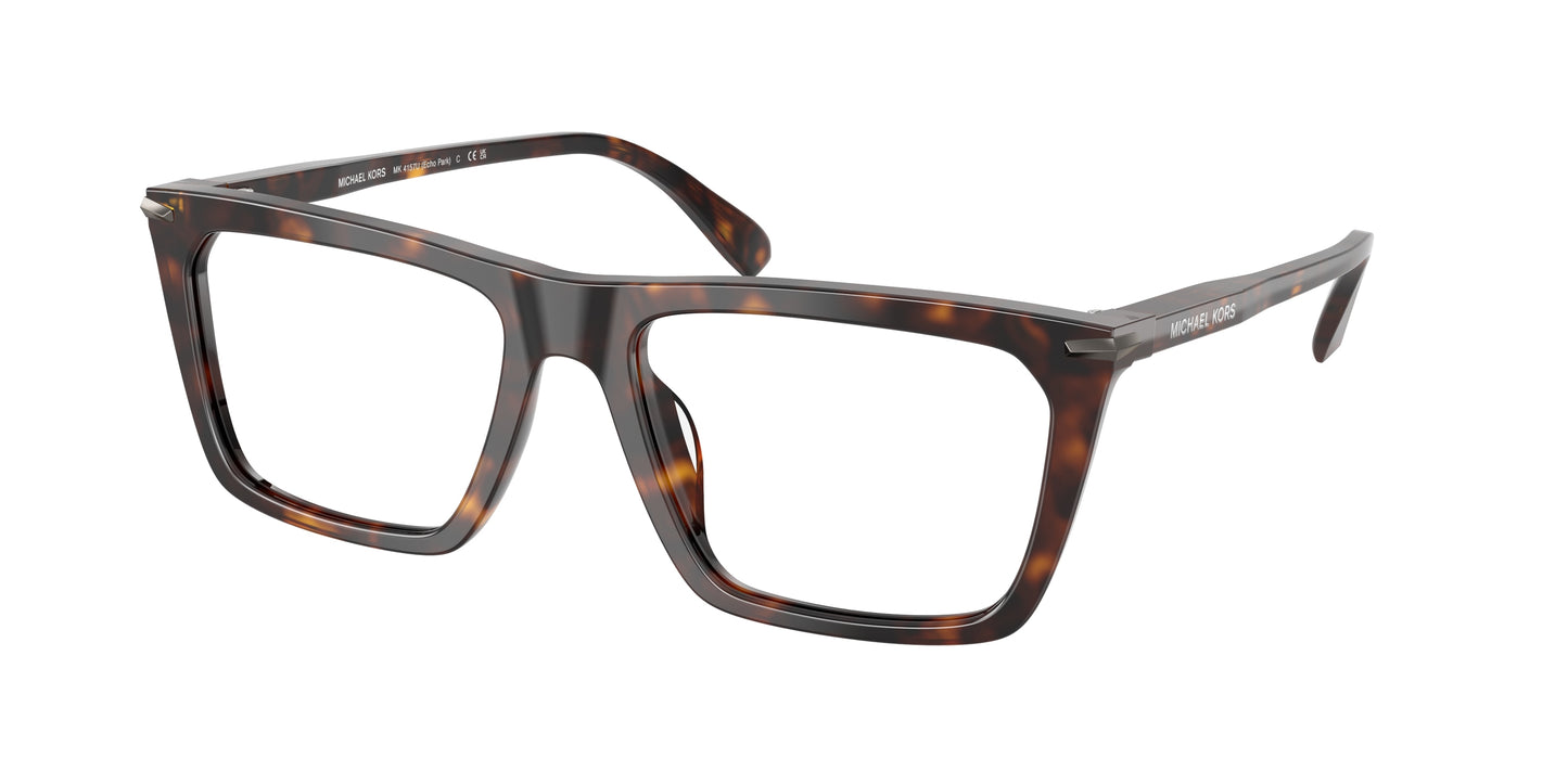 Michael Kors ECHO PARK MK4157U Rectangle Eyeglasses  3006-Dark Tortoise 56-145-18 - Color Map Tortoise