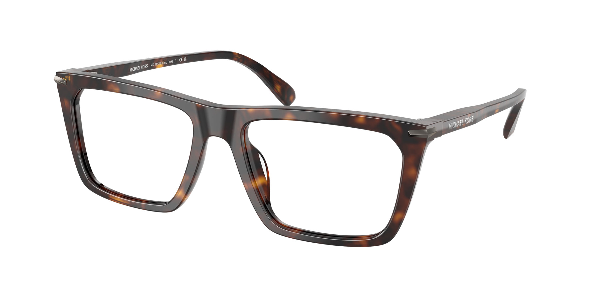 Michael Kors ECHO PARK MK4157U Rectangle Eyeglasses  3006-Dark Tortoise 56-145-18 - Color Map Tortoise