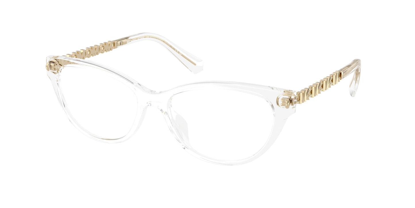 Michael Kors DOURO VALLEY MK4171U Cat Eye Eyeglasses  3015-Crystal 54-140-16 - Color Map Transparent
